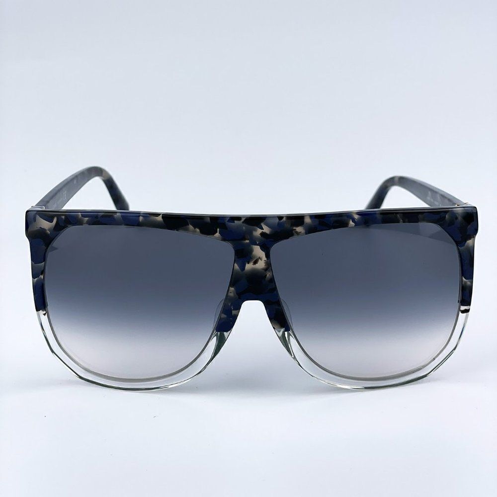 NEW Loewe LW40001F FILIPA 56B Shiny Havana Gradient Smoke Shield Women Sunglasse
